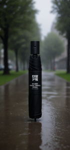 Ombrello Geckiray a 16 Stecche in Fibra di Carbonio Nero Puro, Apertura Manuale, Protezione dalla Pioggia, Ombrello Pieghevole da Viaggio - Product Image 2