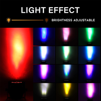 U'king 70W 6ch Dmx512 Rgbw Carcasa de aluminio Parle Light Efecto de escenario Iluminaciones Dj Par Led 54x3W Rgbw