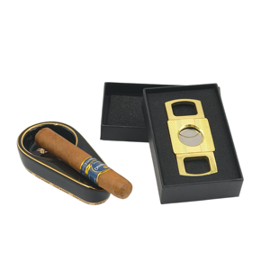 ชุดอุปกรณ์ตัดซิการ์วินเทจ มีดตัดซิการ์ อุปกรณ์เสริมสำหรับการสูบบุหรี่ ที่ตัดซิการ์สุดหรู ชุดที่ตัดซิการ์ - Product Image 4