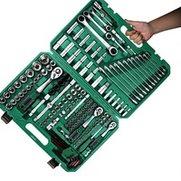 Juego de Herramientas Automotrices de Grado Industrial y Estándar, 46-216 Piezas, Juego de Llaves de Tubo CR-V, Caja de Herramientas para Reparación de Garajes, Venta al Por Mayor, Personalización OEM