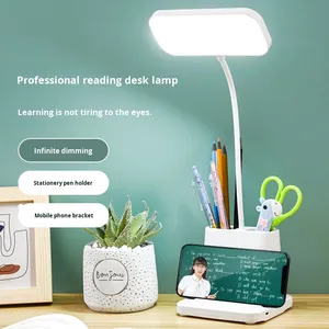 Lampe de <span class=keywords><strong>bureau</strong></span> LED rechargeable, lampe de lecture, lampe d'étude à piles pour étudiants, <span class=keywords><strong>bureau</strong></span>, table de travail - Product Image 1