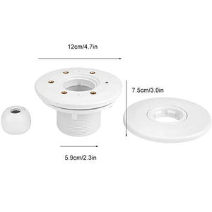 Doublure en PVC <span class=keywords><strong>sortie</strong></span> d'eau de <span class=keywords><strong>piscine</strong></span> drainage de <span class=keywords><strong>piscine</strong></span> <span class=keywords><strong>buse</strong></span> de retour d'eau à double couche - Product Image 2