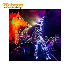 Disfraz de <span class=keywords><strong>Depredador</strong></span> LED que Cambia de Color, Disfraz de Robot LED Brillante para Actuaciones de Baile en Escenarios, Disfraz de Robot LED para Fiestas - Product Image 6