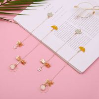 Colgante de marcapáginas de Metal Blossom, carpeta de libros de estudiantes, carpeta de marcapáginas de animales de dibujos animados, Clip de libro de papelería, marcapáginas magnéticos/