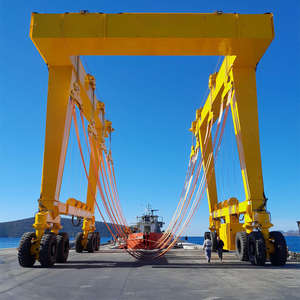 100 Tonnen Mobile Boat Travel Lift Portalkran für Werft-und Yacht-Hebebühnen - Product Image 4