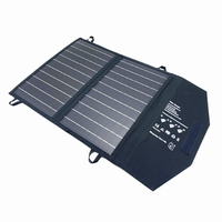 Cargador de teléfono plegable con paneles solares de 18V y 20W tipo media celda para Estación de batería