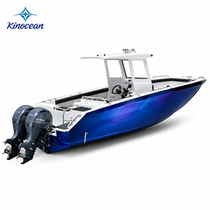 Bote <span class=keywords><strong>de</strong></span> Pesca <span class=keywords><strong>de</strong></span> Aluminio <span class=keywords><strong>de</strong></span> 27 pies con Certificación CE, Consola Central, 3270 kg, Viveiro, Portátil, Impermeable, para Aguas Profundas - Product Image 6