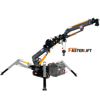 Grue à bras télescopique de capacité de charge 3 tonnes 5 tonnes Grue de voiture araignée pour divers espaces