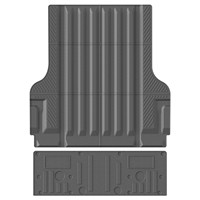 Compatible avec Nissan Frontier 2022-2025, revêtement de hayon TPE, style circulaire, luxe, ensemble complet, épaisseur 3,5 mm, tapis de benne de camion
