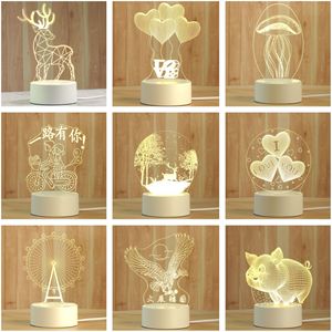 Veilleuse 3D créative et personnalisée, cadeau d'anniversaire, lampe de noël, décoration pour salle - Product Image 6