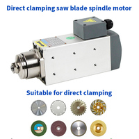 Moteur carré à refroidissement par air à grande vitesse pour machines à router cnc, petit volume, pas cher, 1,1 kw, 6000 vitesses