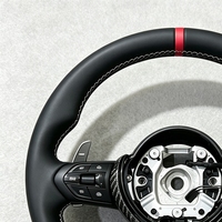 Volant sport en cuir et fibre de carbone pour BMW F01 F10 F11 F13 X5 F15 X6 F16 F20 F22 F30 F32 M3 F80 M4 F82 F90 E71 E90 E60