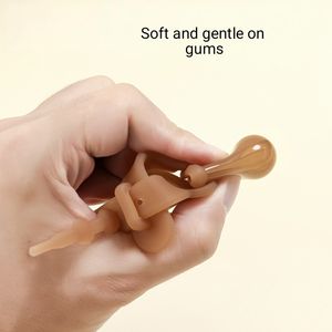 Silicone Transparent bébé molaires jouets de dentition doux Anti-manger main pouce Bracelet pour nouveau-nés et tout-petits - Product Image 5