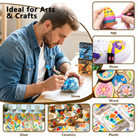 Lot de 24 marqueurs acryliques en boîte, assortiment complet, stylos de peinture imperméables, Acuarela Aquarell, prêt à offrir, fournitures d'art pour studio