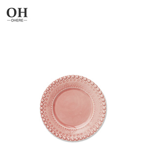 Nuevo Diseño de Juego de Platos en Relieve de <span class=keywords><strong>Porcelana</strong></span> <span class=keywords><strong>Fina</strong></span>, Plato de Presentación Rosa de Lujo para Bodas, <span class=keywords><strong>Vajilla</strong></span> Decorativa para Eventos y Catering - Product Image 5