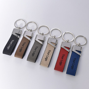 Llaveros de cuero y metal personalizados Meiu con logotipo grabado para coche, regalo personal - Product Image 4