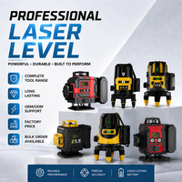 Niveau laser portable 4D à 16 lignes, faisceau vert vif, double batterie au lithium, support réglable pour la pose de carreaux de sol, la pose de portes et de fenêtres