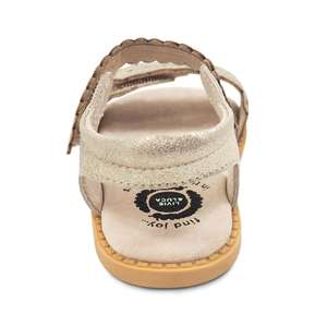 Sandales plates en <span class=keywords><strong>cuir</strong></span> respirant de haute qualité à semelle en caoutchouc pour bébés, tout-petits, jeunes enfants et filles – Style décontracté et mignon - Product Image 4