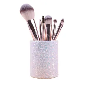 Makeup Eyebrow Pencil Storage Container Wholesale Desktop Dresser Makeup Nail Shop Dustproof Makeup Brush Holder Storage Bucket