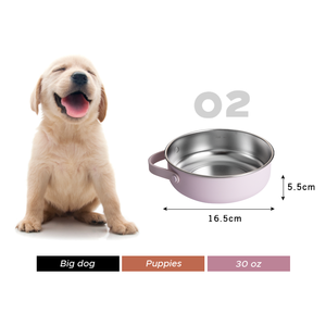 Trasportino 2 in 1 ciotola per cani cucciolo amante degli animali da viaggio cane cibo acqua ciotola in acciaio inox Pet ciotola senza perdite - Product Image 4
