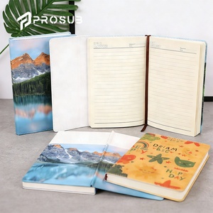 Prosub portatile libro di composizione bianco A4/A5/A6 sublimazione Journal Blank Notebook <span class=keywords><strong>con</strong></span> copertina in pelle sintetica - Product Image 1