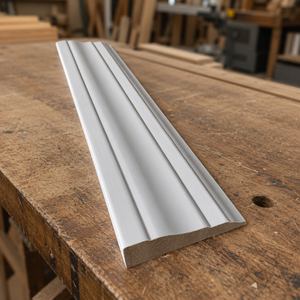 Rodapié de pino blanco imprimado de fábrica, superficie lisa, longitud personalizada para molduras de pared, venta al por mayor directa de fábrica - Product Image 1