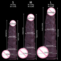 Super Grand Dildo Extra Large 39CM Épais, Plug Anal Hippocampus en Silicone, Dilatation Anale Artificielle, Jouet Sexuel pour Hommes