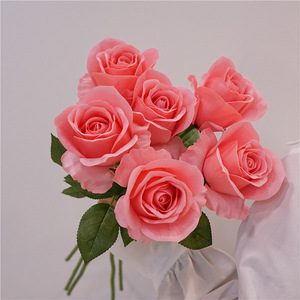 <span class=keywords><strong>Flores</strong></span> <span class=keywords><strong>Artificiales</strong></span> QIHAO al por Mayor, Tacto Real, Efecto Hidratante, Rosa Británica, Adornos Decorativos, Arreglos Florales, Ramos - Product Image 5