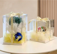 Boîtes en Plastique Personnalisées 8 Pouces 9 Pouces 10 Pouces 12 Pouces Vente en Gros Boîtes à Gâteaux Hautes Transparentes pour Pâtisserie pour Invités