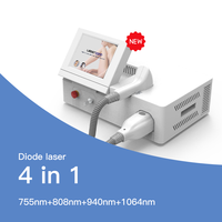 Appareil d'épilation au laser diode portable 2000W 808nm, équipement de beauté