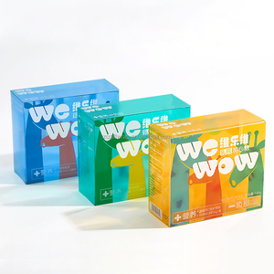 <strong>Custom</strong> Clear Pet Pvc Plastic Packaging <strong>Acetate</strong> Box Transparent Plastic Storage <strong>Boxes</strong> Coffee Drink Mouthwash Box - Product Image 1