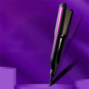 Alisador de pelo eléctrico profesional, herramientas para el cabello LCD, nuevo diseño, <span class=keywords><strong>plancha</strong></span> plana de cerámica personalizada - Product Image 6