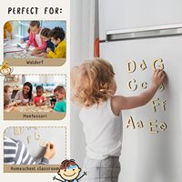 Jouets sensoriels en silicone en forme de lettres de l'alphabet pour tout-petits, ensemble de 26 lettres souples et moelleuses, jouets d'apprentissage de l'alphabet majuscule ABC