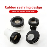 Tubo Conector de Desagüe para Inodoro con Brida Resistente a los Olores, Accesorios de Baño, Tubo de Desplazamiento para Urinario