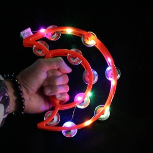 Tambourin lumineux à clochettes métalliques pour percussion lumineuse colorée, KTV et événements festifs - Product Image 4