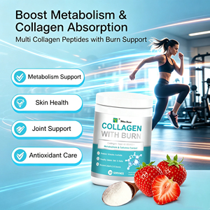Collagène WinsTown avec poudre brûle-graisse 300g, peptides de collagène multiples en poudre, stimule le métabolisme, réduit la cellulite, soutient la peau, les cheveux et les ongles - Product Image 3