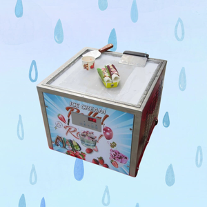 Macchina per gelato stir-fried con padella singola piatta da 45 cm per negozi di bubble tea - Product Image 6