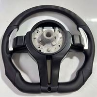 Volant en cuir de style guerrier tout noir pour BMW F10 F22 F30 F34 F32 F82 E70 E90 F20 F06 F11 F15 M1 M2 M3 M4 M5