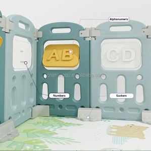 Vsun Montessori per bambini box per bambini cancello di sicurezza per bambini recinzione per bambini gioco giocattolo 18 pannelli Sport box per neonati e bambini piccoli - Product Image 3