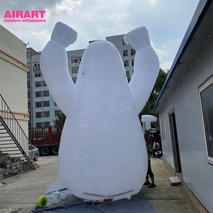 Decoración Luminosa Inflable <span class=keywords><strong>de</strong></span> Fantasmas <span class=keywords><strong>de</strong></span> Halloween. Fantasma Inflable Regordete para Eventos <span class=keywords><strong>de</strong></span> Halloween - Product Image 4