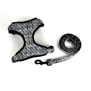 Arnés de lujo para mascotas 2024 para perro, arnés de terciopelo de peluche <span class=keywords><strong>Sherpa</strong></span> personalizado, conjunto de correa de arnés para perro de diseñador personalizado con <span class=keywords><strong>Collar</strong></span> de correa - Product Image 5