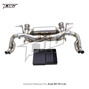 Système d'échappement <span class=keywords><strong>sport</strong></span> à soupapes automatiques pour <span class=keywords><strong>Audi</strong></span> R8 V8 4.2L 2007-2013, son amélioré du type X-pipe actif, haute performance, section arrière de l'essieu - Product Image 6