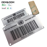 Placa de Identificación Metálica OEM, Placa de Datos de Acero Inoxidable 304 para Equipos Mecánicos, Eléctricos y de Automatización
