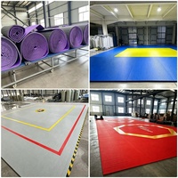Tapete de Grappling Enrollable Flexi Roll, Tapete de Judo Enrollable de Fácil Almacenamiento para Gimnasios