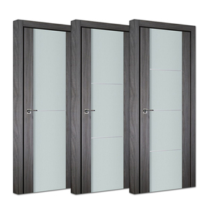 Foshan <span class=keywords><strong>Hanse</strong></span> Fabriek Moderne Home Hotel Interieur Kamer Houten Deuren Met Glas Inserts - Product Image 5
