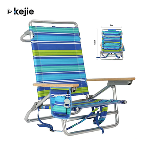 Silla de Playa Moderna Kejie, Muebles de Exterior Personalizados, Marco de Aluminio, Tela de Poliéster, Ligera, Portátil, para Camping y Picnic - Product Image 1