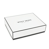 Boîte-cadeau d'emballage en carton de luxe Boîte de faveur de mariage personnalisée Boîte blanche rigide de marque de qualité avec couvercle pour vêtement