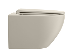 Toilette moderne à citerne dissimulée suspendue au mur sanitaire en céramique <span class=keywords><strong>taupe</strong></span> - Product Image 2