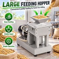 Petite décortiqueuse de riz domestique durable, équipement de décorticage et de mouture du paddy pour usage domestique et agricole