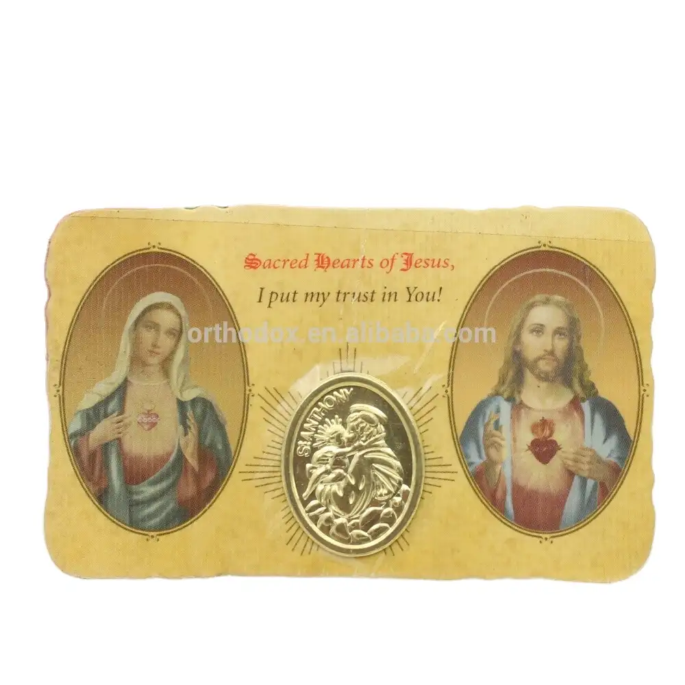 Heilige Harten Van Jezus Medaille Gebed Kaart